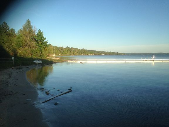 walk to public beach