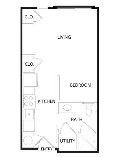 Floor plan E1 - Affordable