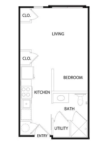 Floor plan E1 - Affordable