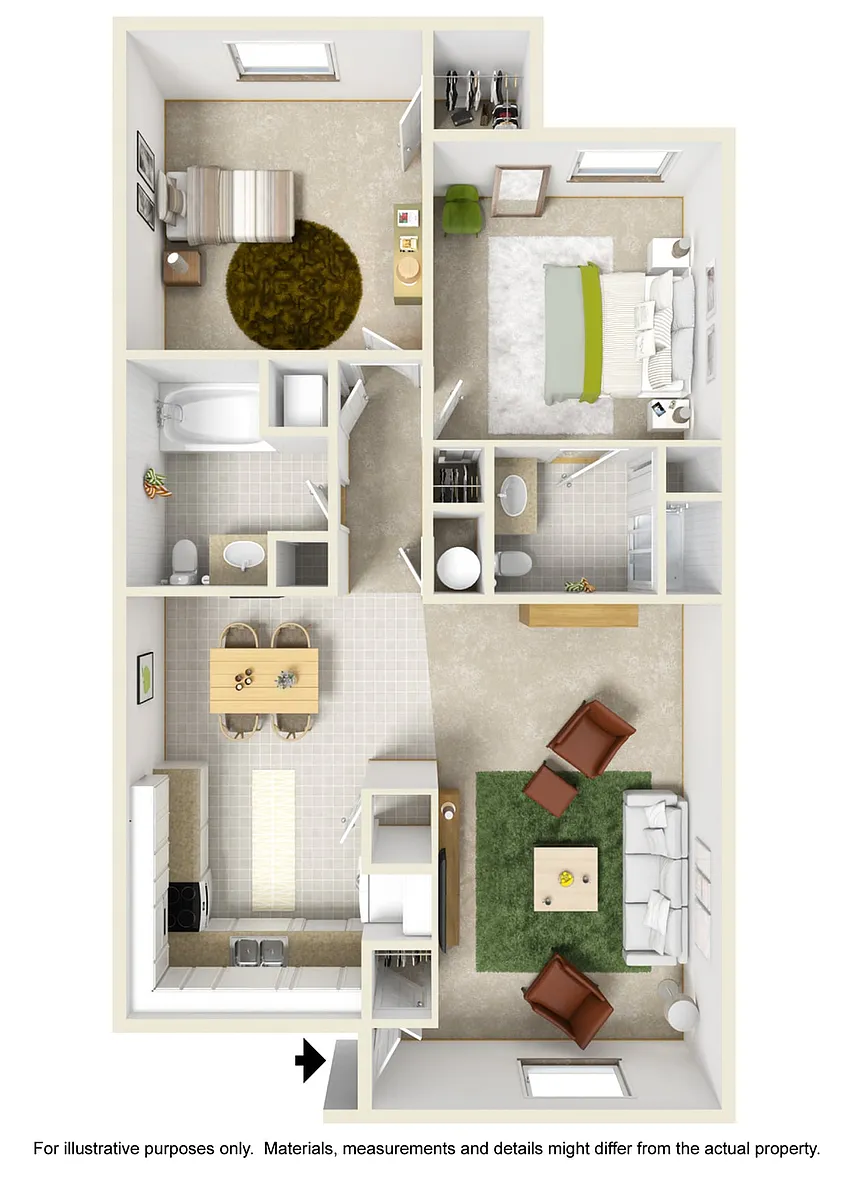Floor plan 2x2 Upper