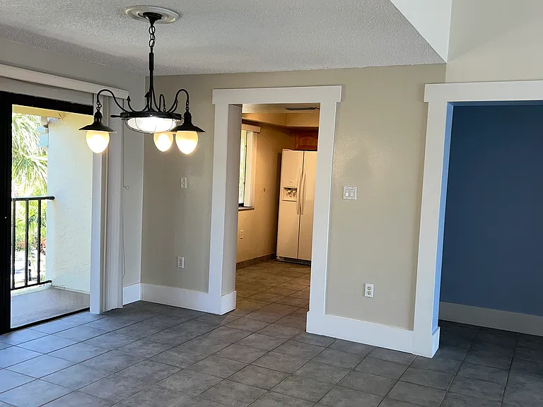Dining room and entry to kitchen