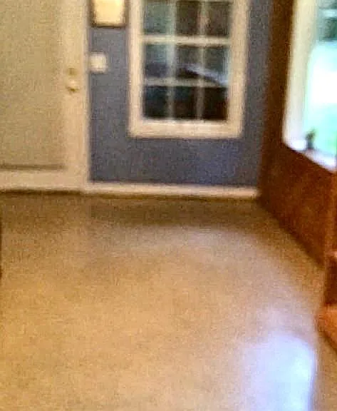 Other side of extra living space off the living room left side showing porch door