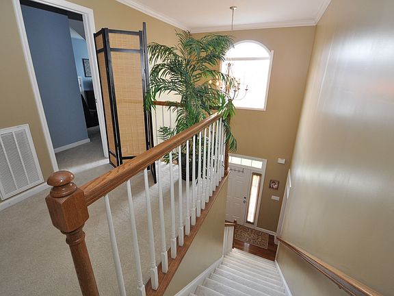 View down to foyer