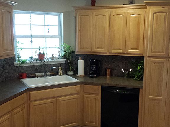 Custom oak cabinets