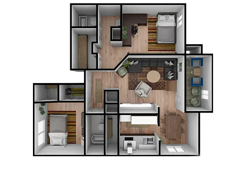 Floor plan 2X2