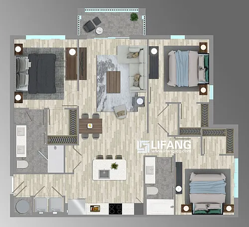 Floor plan C1-E