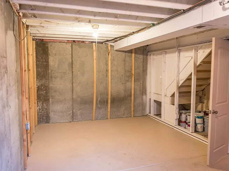 Unfinished Basement Storage