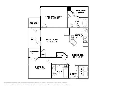 Floor plan Blanco