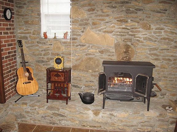 Woodstove in Rec Room