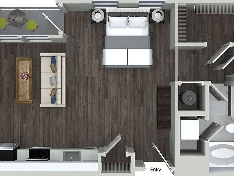 555 Ross - E280 - 1 Beds - 1 Baths - 627 Sq. ft.