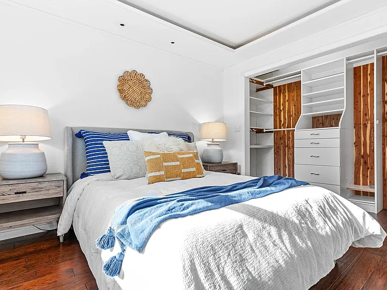 Bedroom open closet