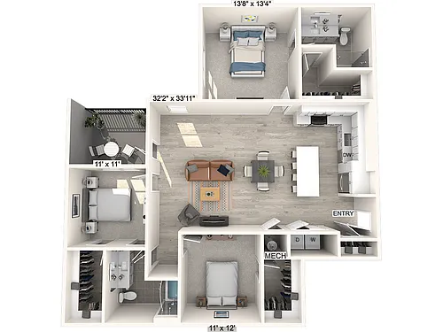 Floor plan C1B-1473sf