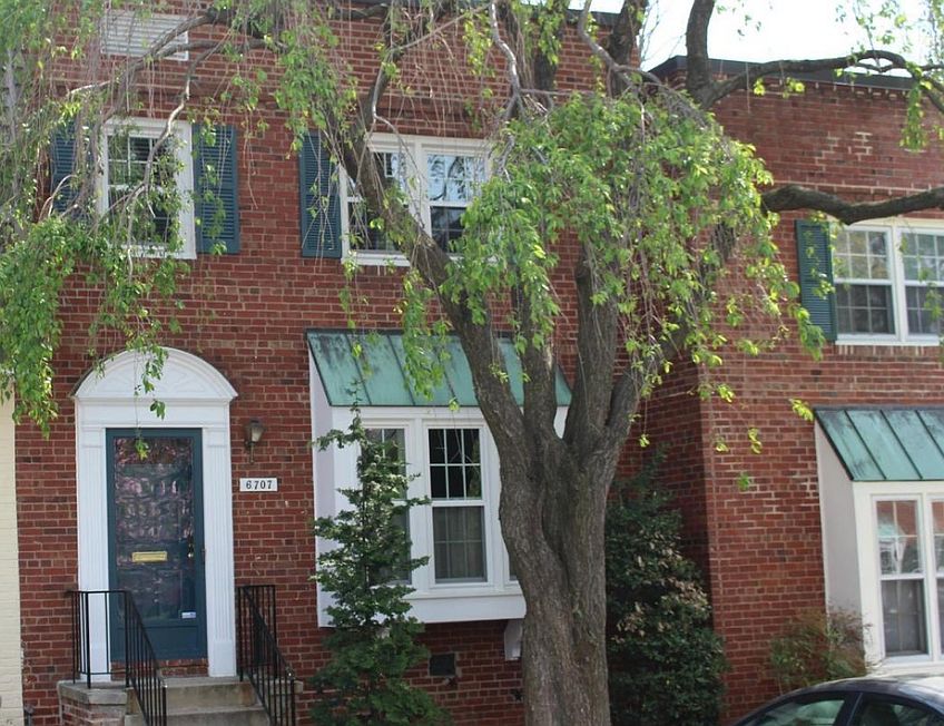 Front - with weeping cherry