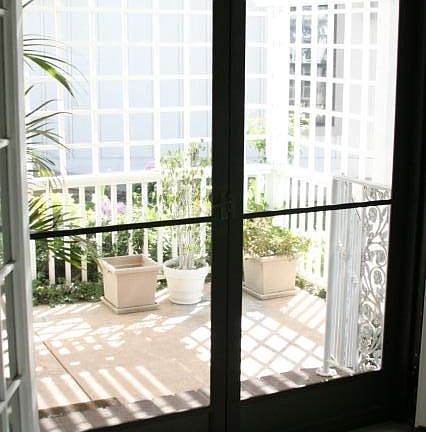 Looking from living room to patio