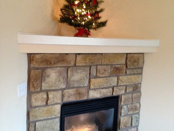 Living room fireplace