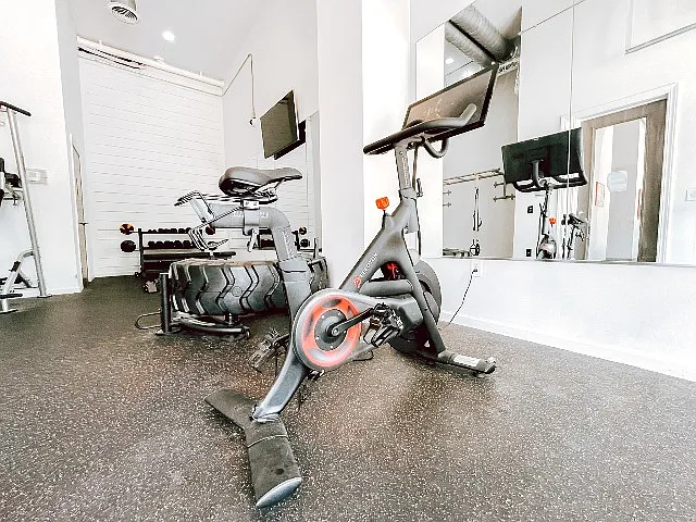 Peloton Bike in the Gym
