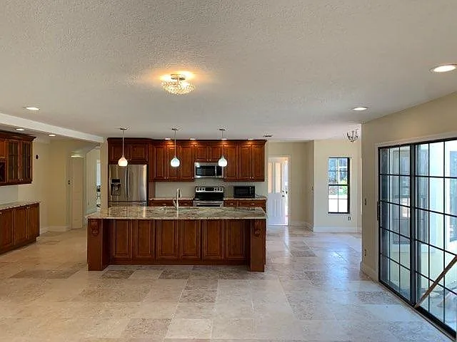 Kitchen View from Family room