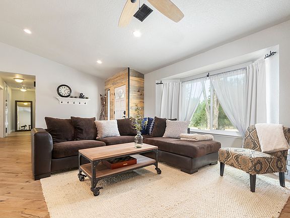 Living area with large comfy couch