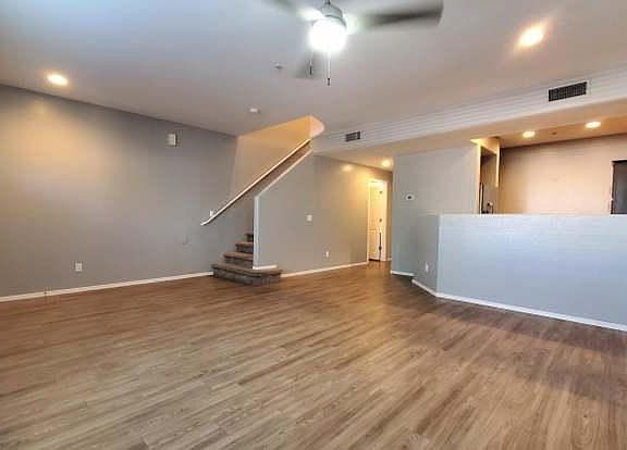 Living room and kitchen