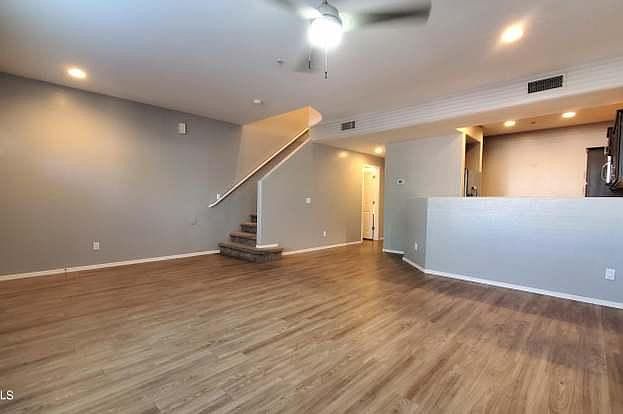 Living room and kitchen