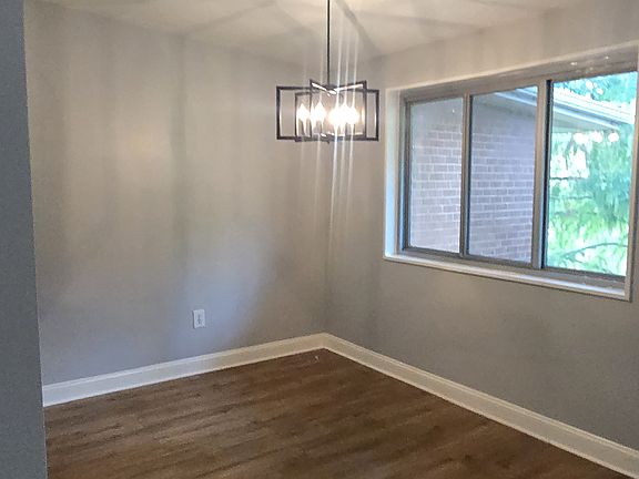 Separate dining area with beautiful park views