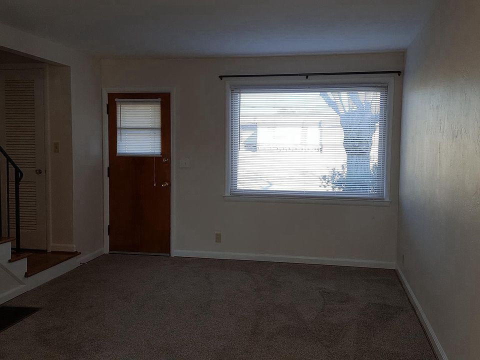 Living area with front door