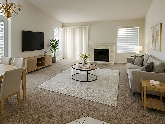 "To help you visualize the space, the first photo is an AI-assisted virtual staging. I've also included the untouched original for comparison."