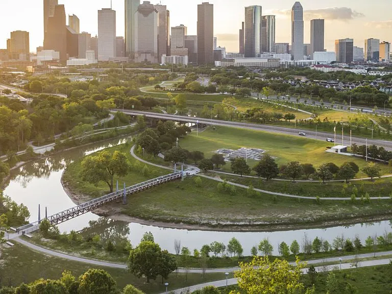 Buffalo Bayou Park - easily walkable from house