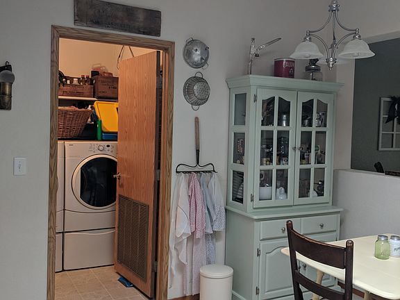 Laundry and door to back yard