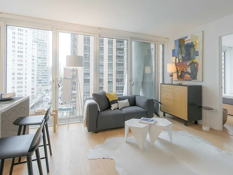 Living Room with Floor-to-Ceiling Windows