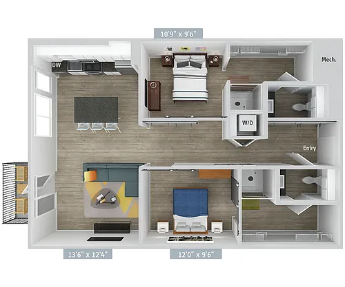 Floor plan B9-1014-Urban