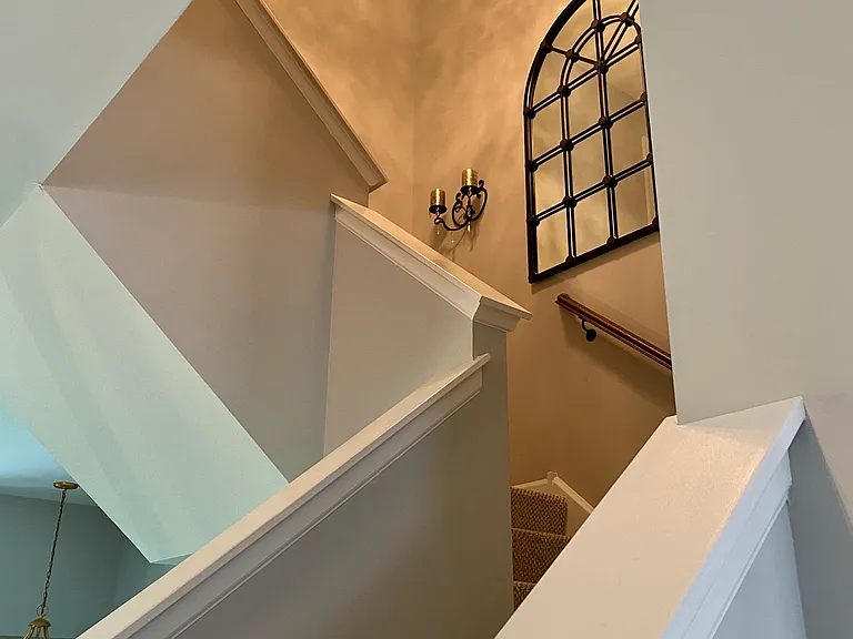 Stairs up from dining room