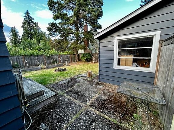 Backyard from fence entrance