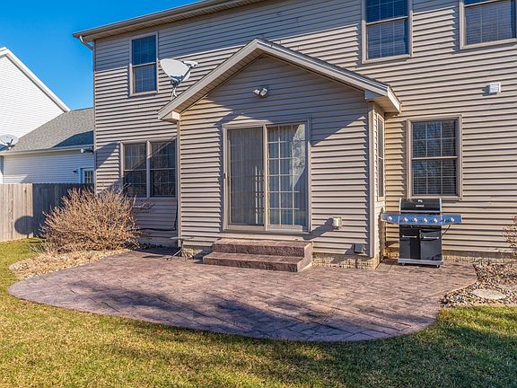 Stamped concrete patio