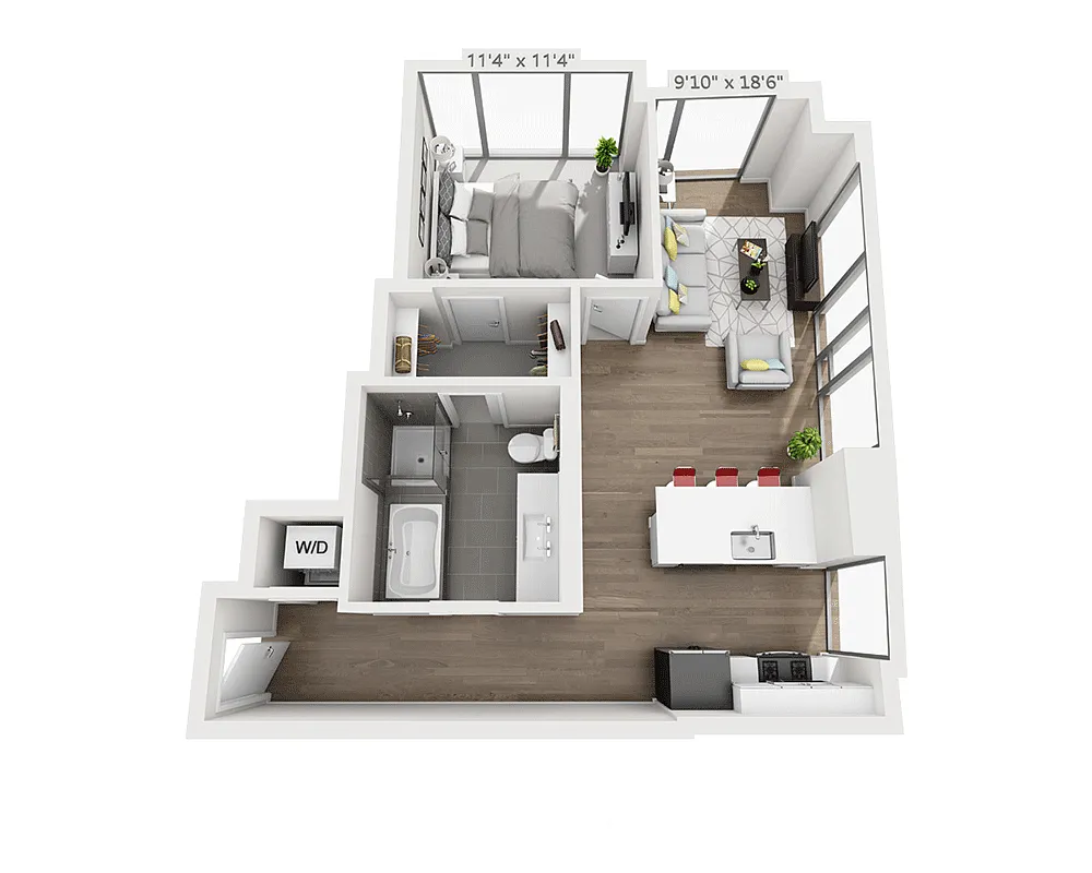 Floor plan A1D