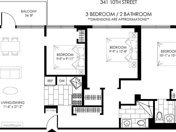 2nd image of 341 10th St APT 18A