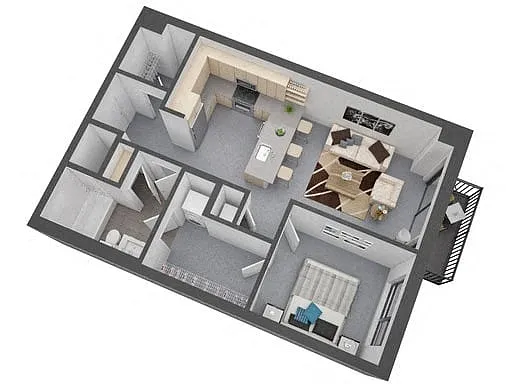 Floor plan Lowry
