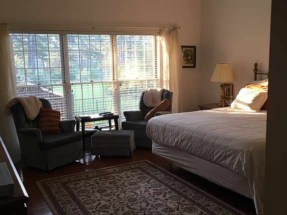 Master bedroom with view 