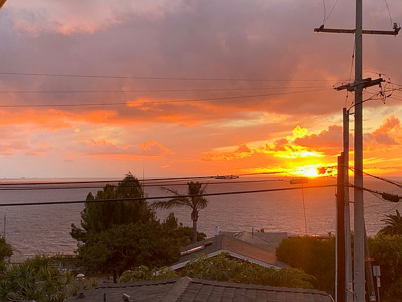 sunset from front deck Catalina view