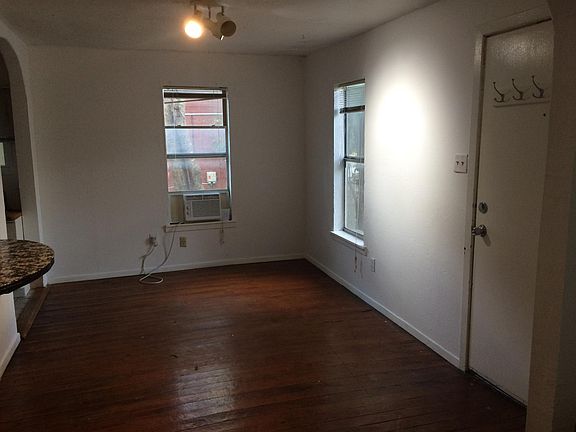 North wing of living room and front door
