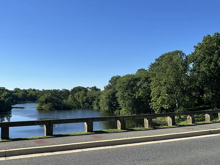 A peaceful lake view in central Kentlands.