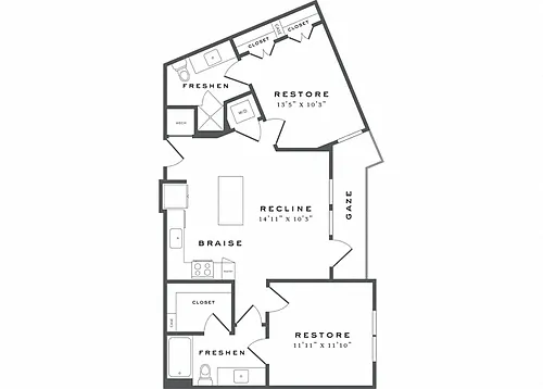 Floor plan B1
