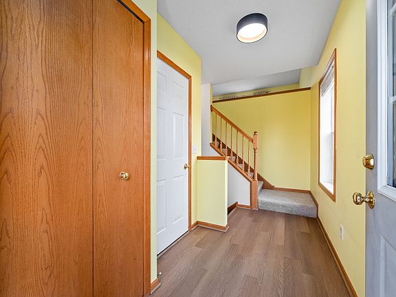 The foyer is very spacious and bright