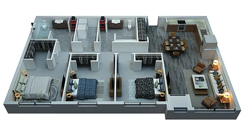 Floor plan 3 Bedrooms