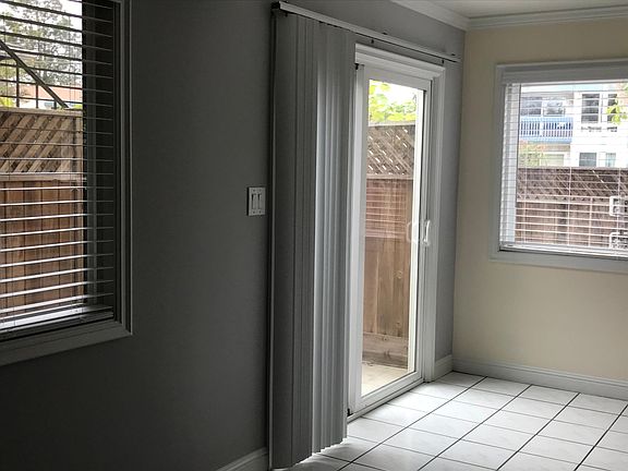 Slider from dining area to small private patio