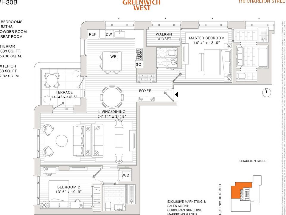 2nd image of 110 Charlton St Penthouse 30B