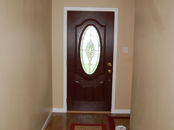 Beautiful front door with beveled glass
