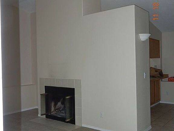 Living room fireplace