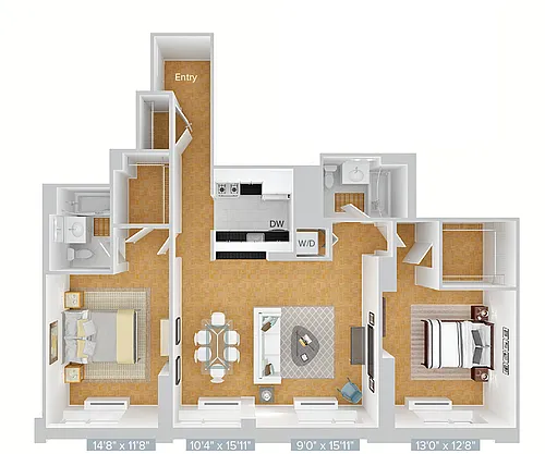Floor plan B5-1225