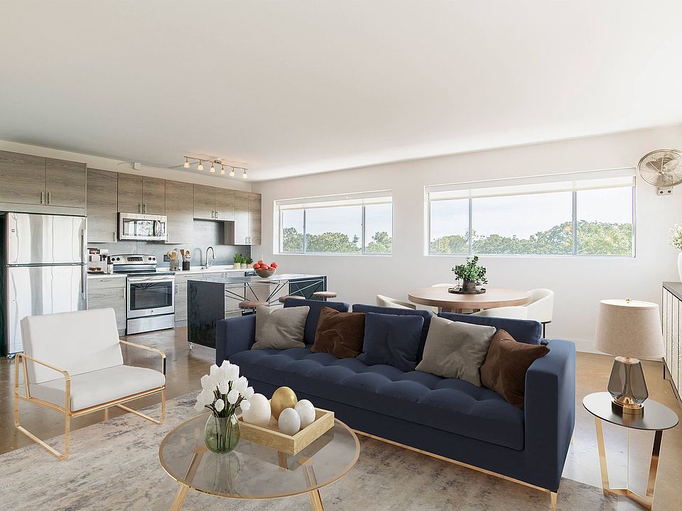 Marine St. Lofts Living Room